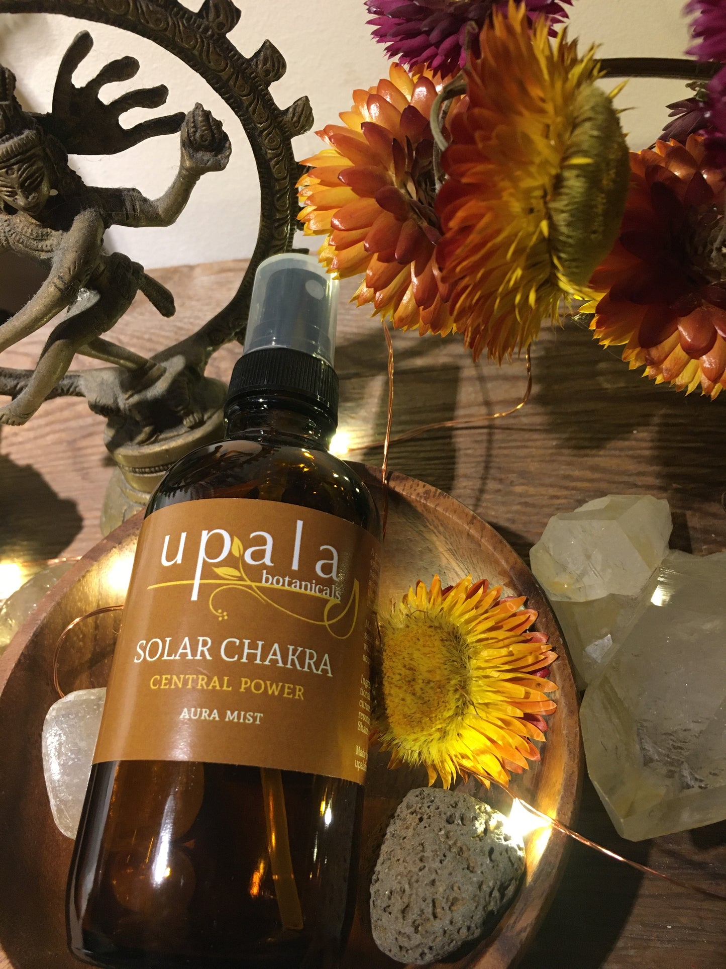 Solar Plexus Chakra Aura Mist - Manipura · Inner Power · Bright, invigorating, clarifying aromatics to awaken confidence, will, and momentum
