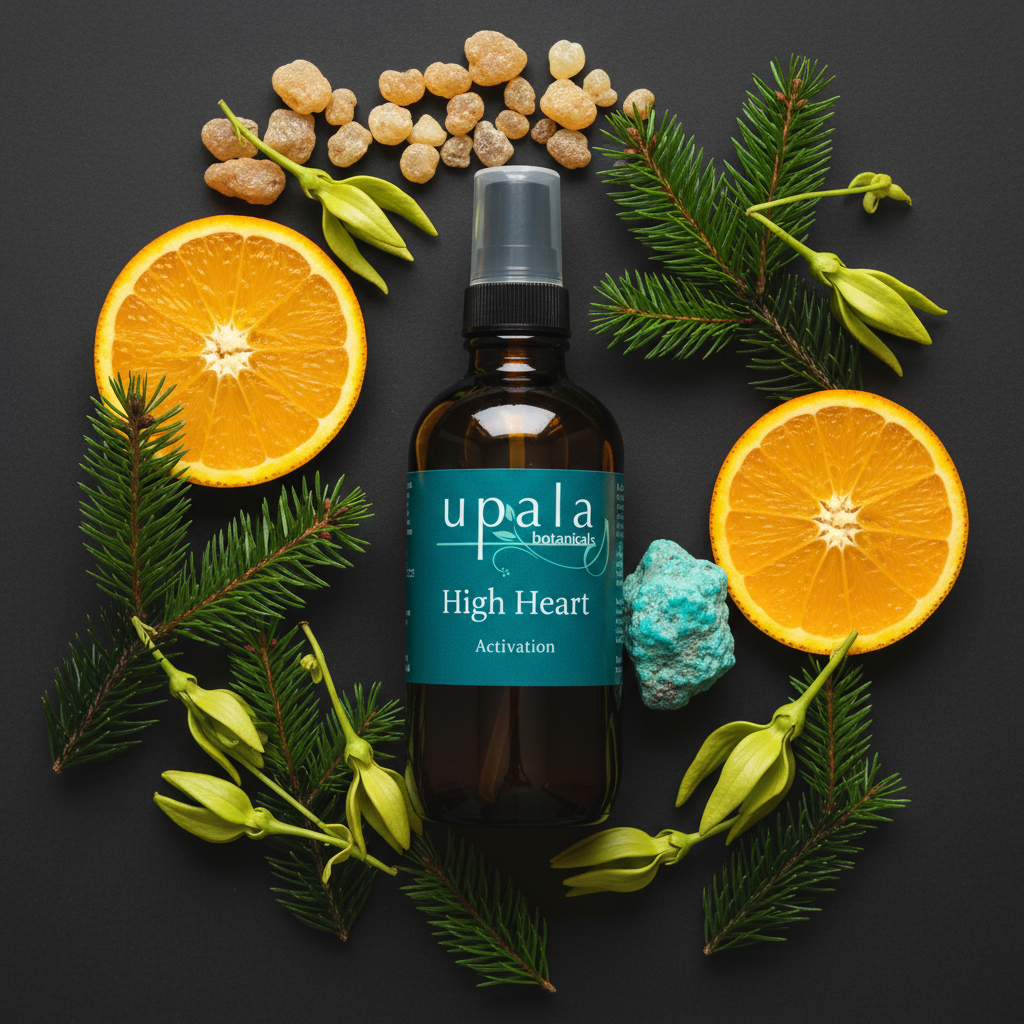 High Heart Chakra Aura Mist - nestled botanical arrangement