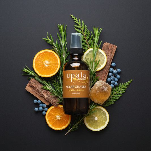 Solar Plexus Chakra Aura Mist - nestled botanical arrangement