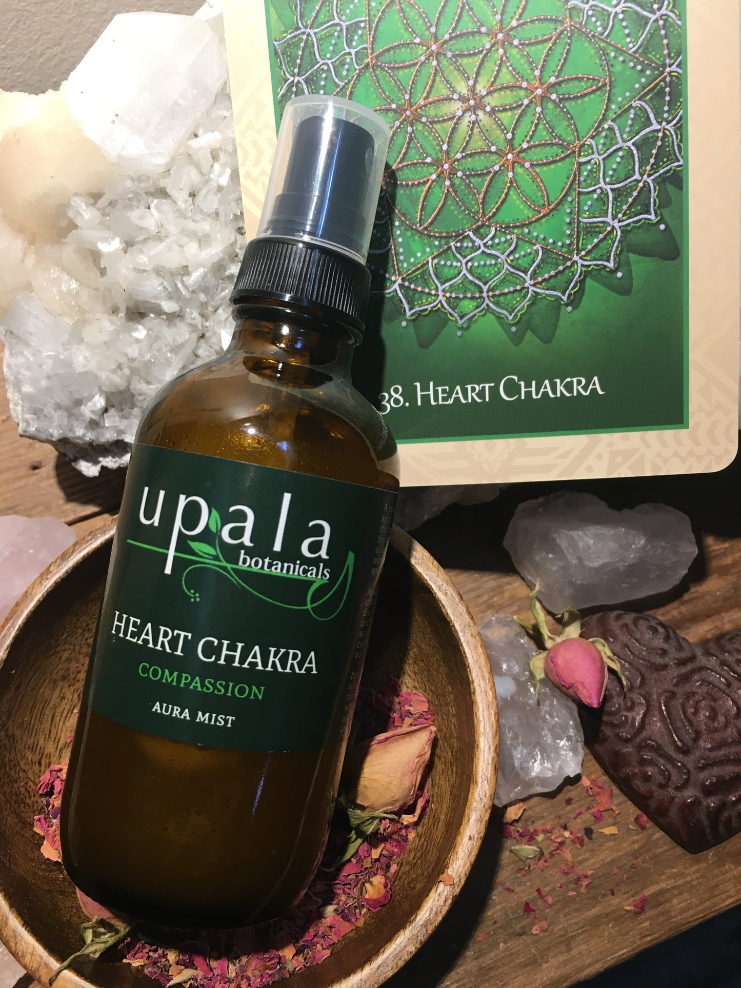 Heart Chakra Aura Mist - Anahata · Unconditional Love · Gentle rose layered warmth that softens the body and opens the heart