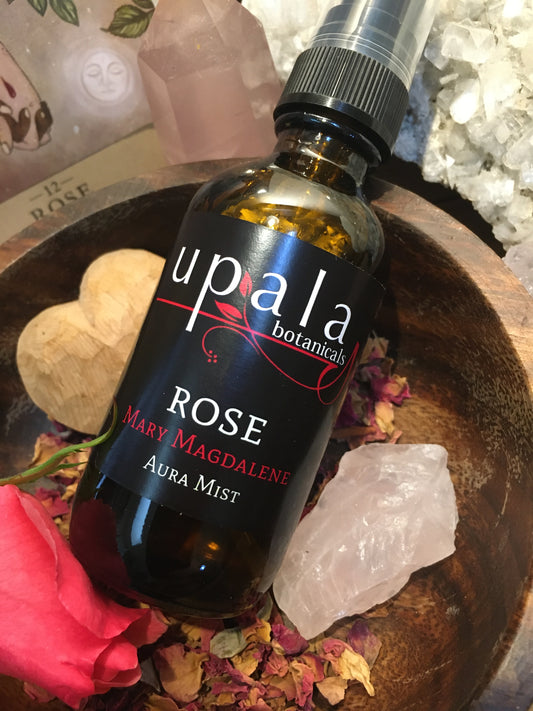 Mary Magdalene Rose Aura Mist - Sacred Rose for Remembrance, Embodiment & Feminine Wisdom · Deeply floral, warm, devotional with ancient sensuality awakening heart wisdom & sacred femininity